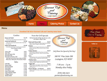 Tablet Screenshot of gourmetcafeandcatering.com